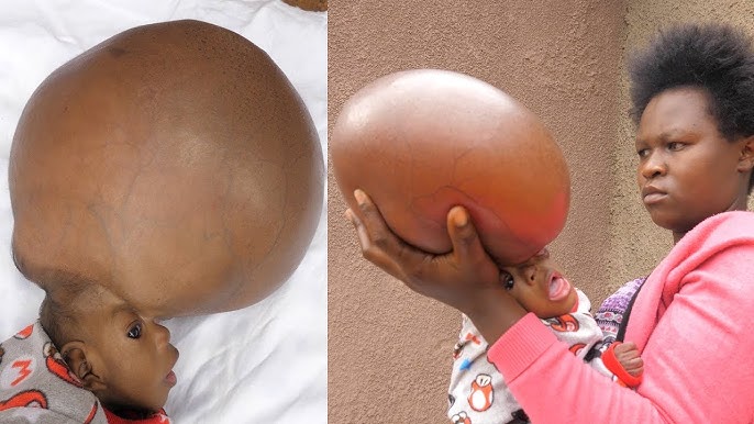 “My Baby Head Won’t Stop Growing, The Doctor Said It’s Impossible” – Nigerian Mother Of Baby With Over Size Head Cries Out (Video)