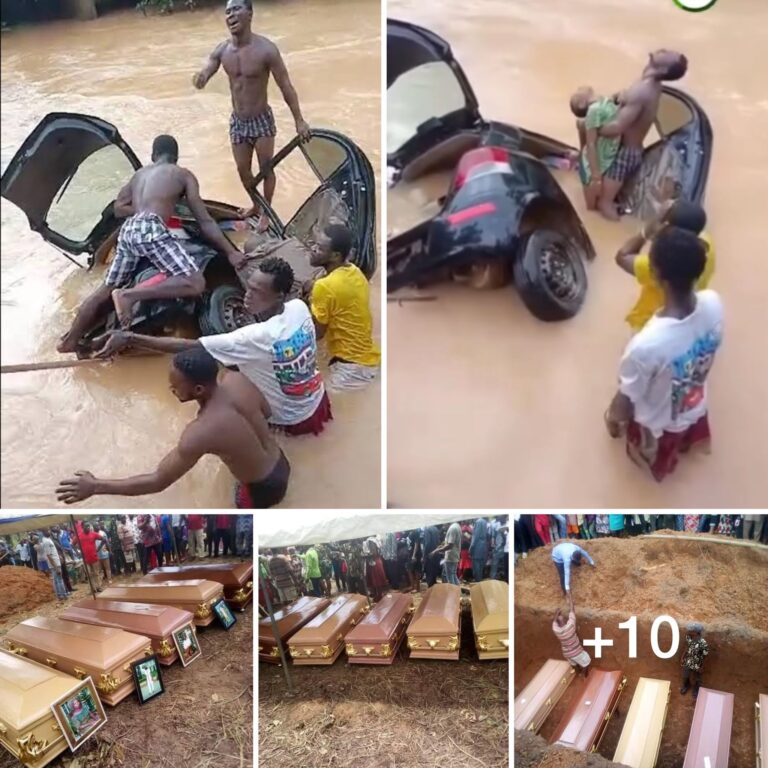 Nigerian man and his entire family all d.i.e as their car fell into a river as they were coming back from a wedding (video)