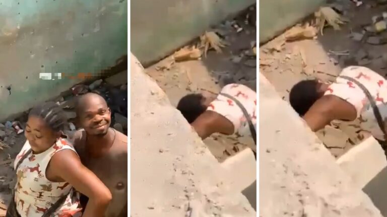 The couple video in uncompleted building