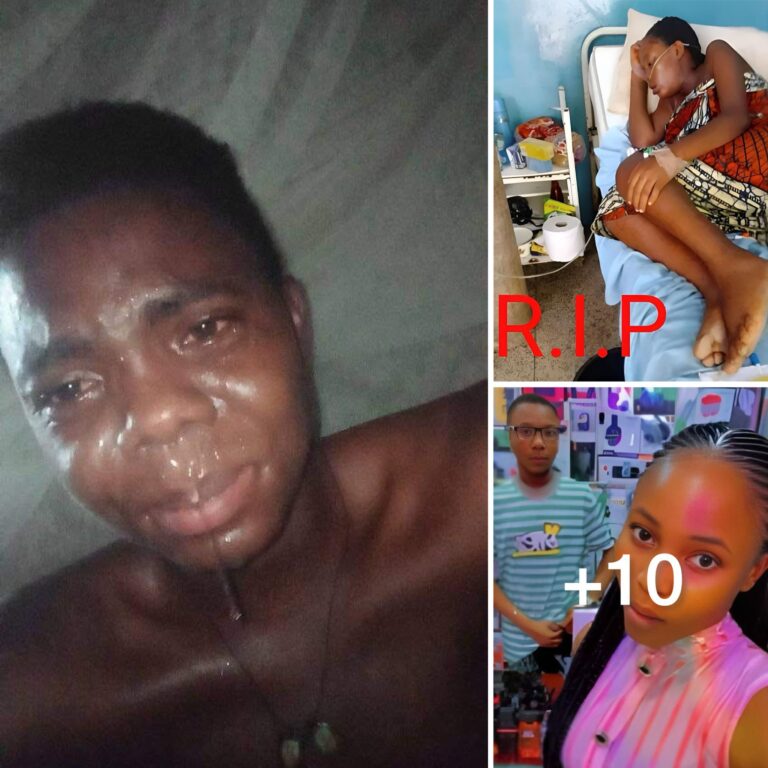 Nigerian Man in tears as his wife d.ies during thier first child birth (Photos)