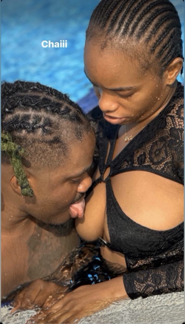 New video of university new student with boyfriend In the pool