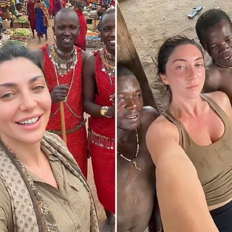 The white woman touring Africa is going viral over her