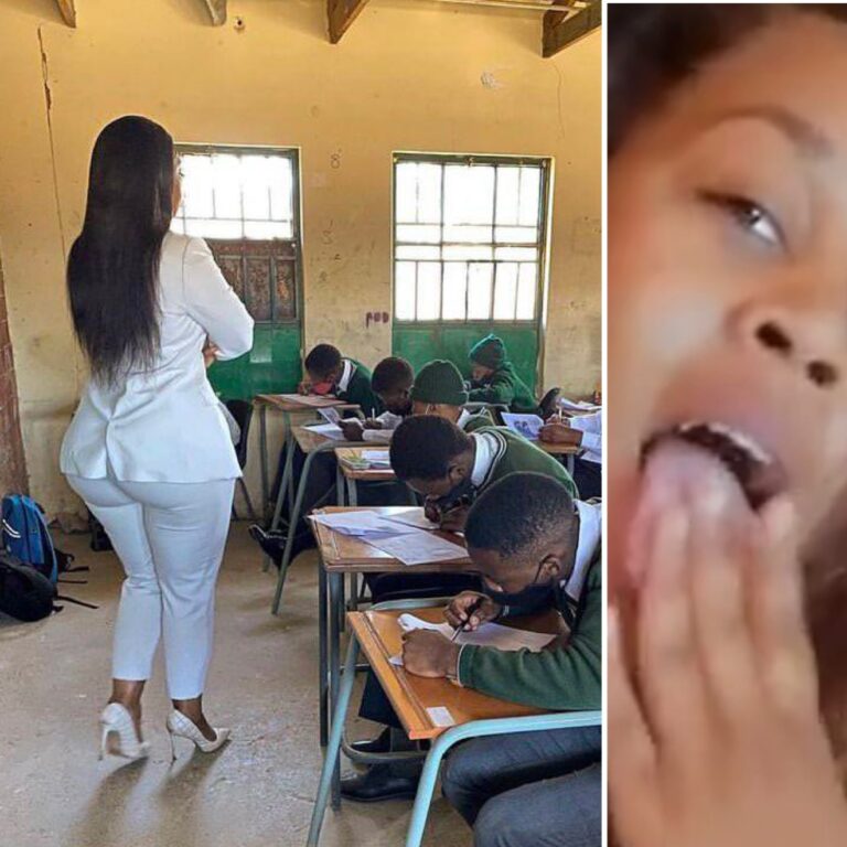 The South Africa’s teacher with student trending video
