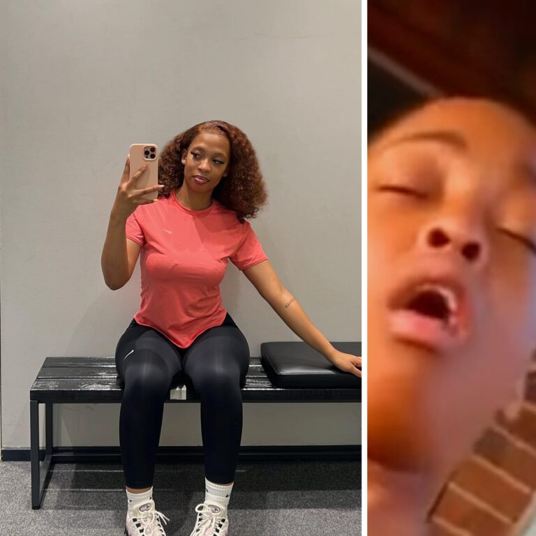 University student inside gym trending video