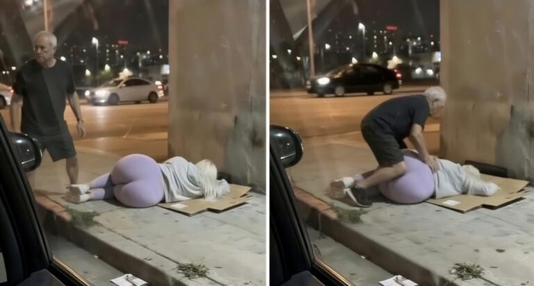 60-year-old man goes viral after helping a homeless lady off the streets (Video)